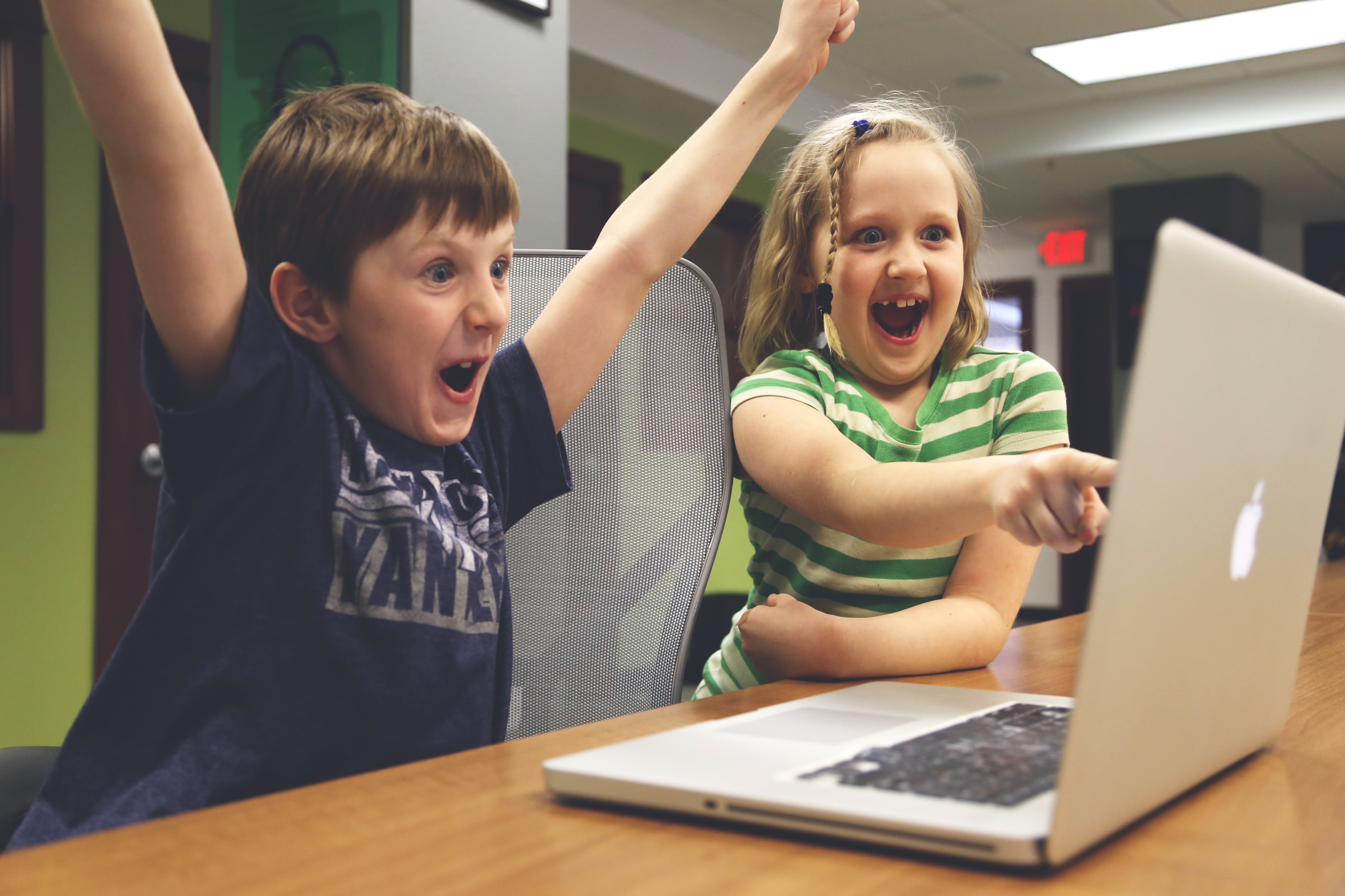 Students Excited to Use Laptop