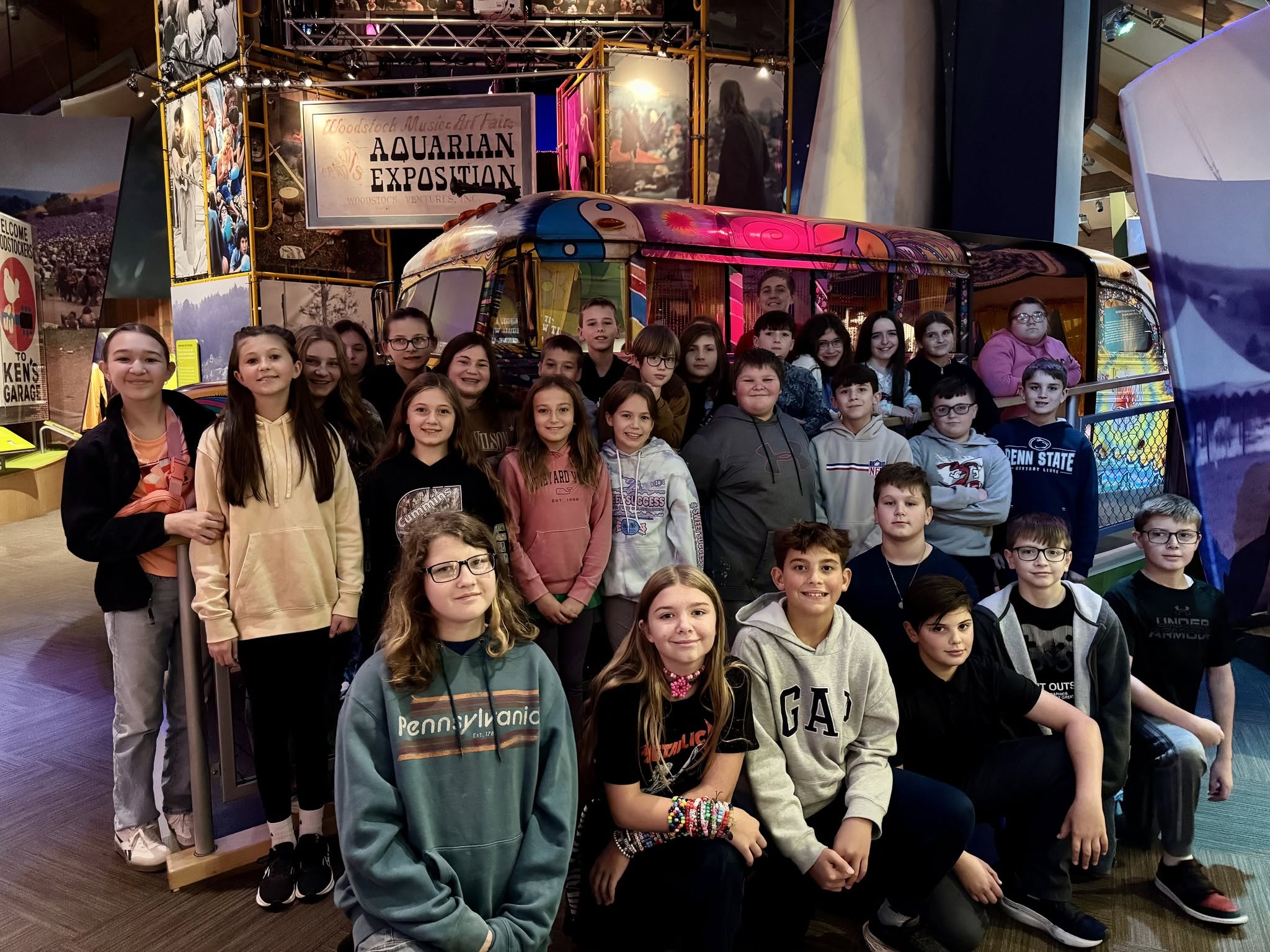 Wayne Highlands Middle School students
